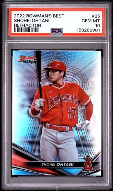 Shohei Ohtani 2022 Bowman's Best Refractor PSA 10