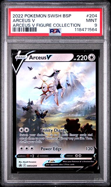 2022 Pokemon Swsh Black Star Promo Arceus V 204 PSA 9