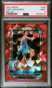 Chet Holmgren 2022 Panini Prizm Red Ice Rookie PSA 9