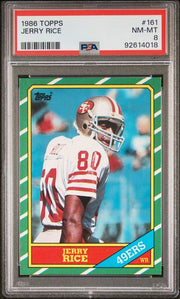 Jerry Rice 1986 Topps #161 PSA 8