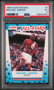 Michael Jordan 1989 Fleer All-Stars PSA 5