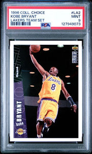 Kobe Bryant 1996 Upper Deck Collector's Choice Lakers Team Set RC PSA 9