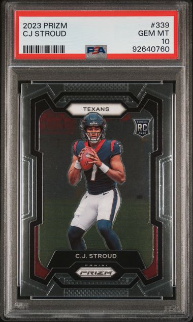 CJ Stroud 2023 Panini Prizm rookie card PSA 10