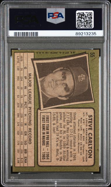 Steve Carlton 1971 Topps 