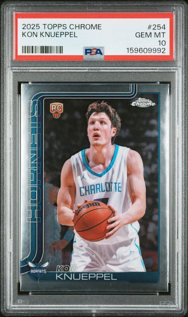 Kon Knueppel 2025-26 Topps Chrome RC PSA 10