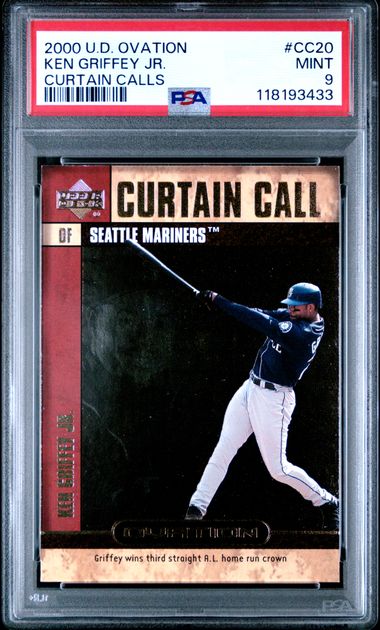 Ken Griffey Jr. 2000 Upper Deck Ovation Curtain Calls PSA 9
