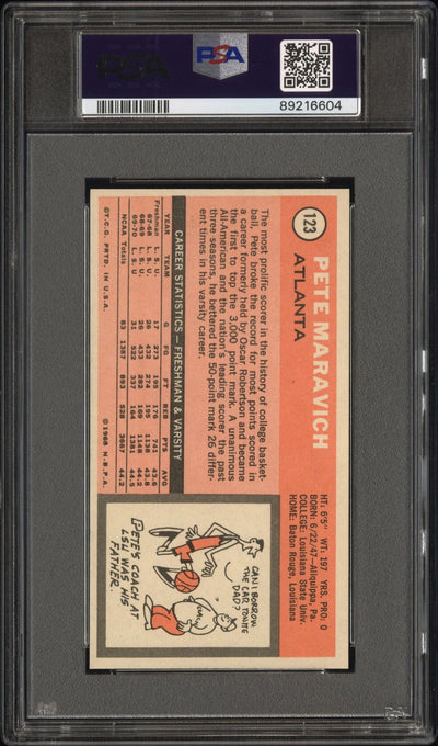 Pete Maravich 1970 Topps #123 PSA 6