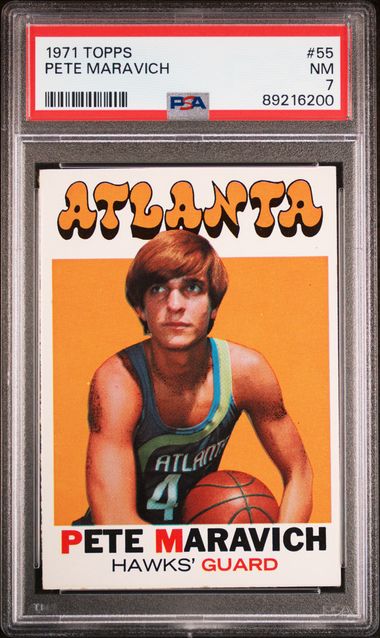 Pete Maravich 1971 Topps #55 PSA 7