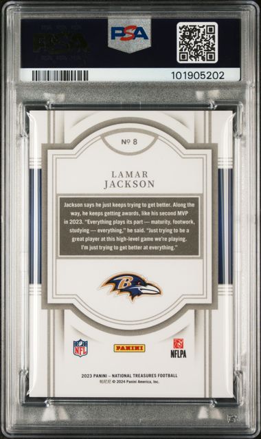 Lamar Jackson 2023 Panini National Treasures 
