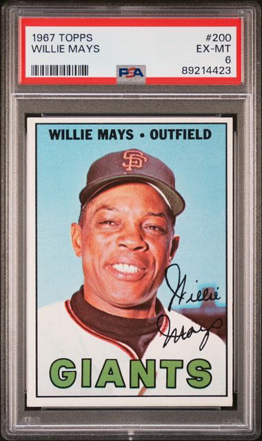 Willie Mays 1967 Topps #200 PSA 6