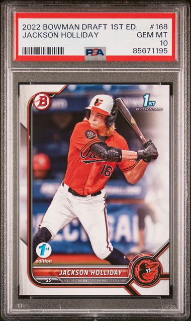 Jackson Holliday 2022 1st Bowman Draft 1st Edition PSA 10