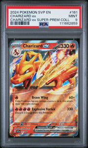 Charizard ex Pokémon Scarlet & Violet Black Star Promo #161 PSA 9