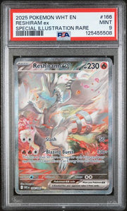 Reshiram ex Pokémon White Flare Special Illustration Rare #166/086 PSA 9
