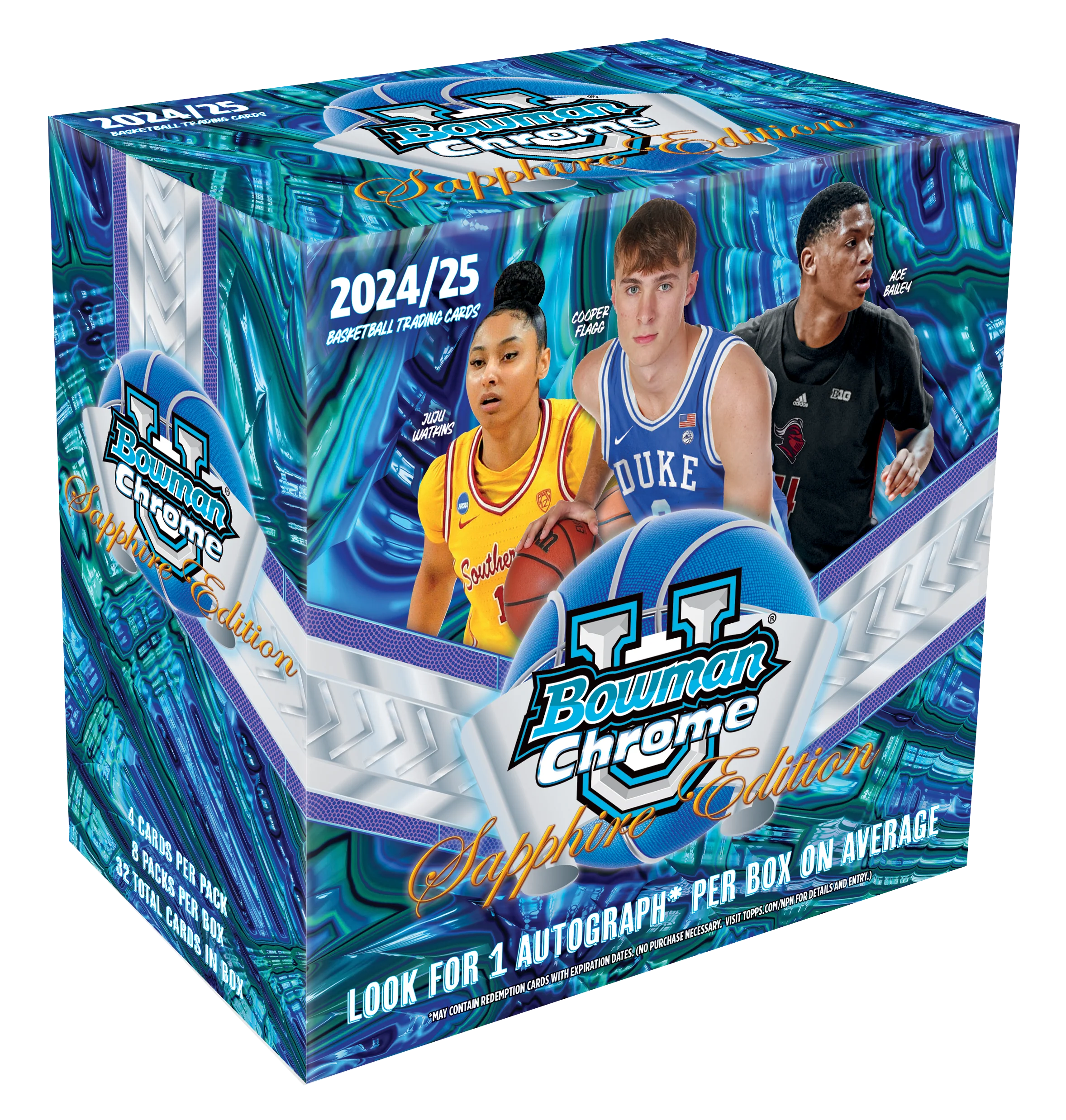 2024-25 Bowman University Chrome Basketball Sapphire Box