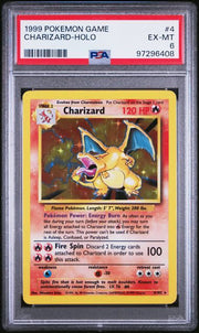 Charizard 1999 Pokemon Base Set holo #4/102 PSA 6