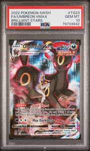 Umbreon Vmax Pokémon Brilliant Stars Trainer Gallery #TG23/TG30 PSA 10