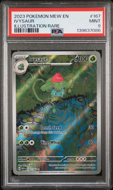 Ivysaur Pokémon 151 Illustration Rare #167/165 PSA 9