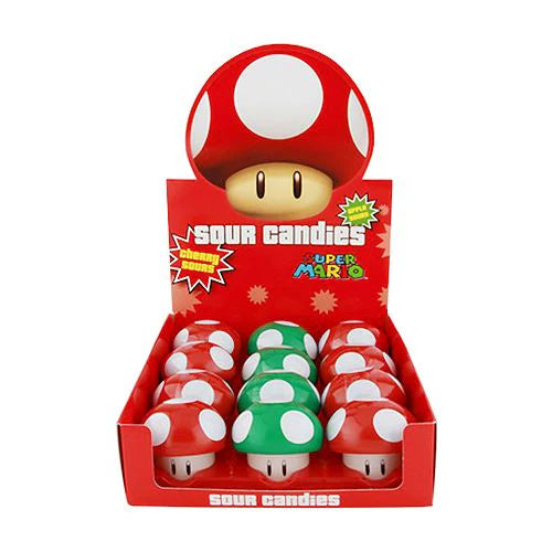 Nintendo Super Mario Mushroom Sours Candy Tin