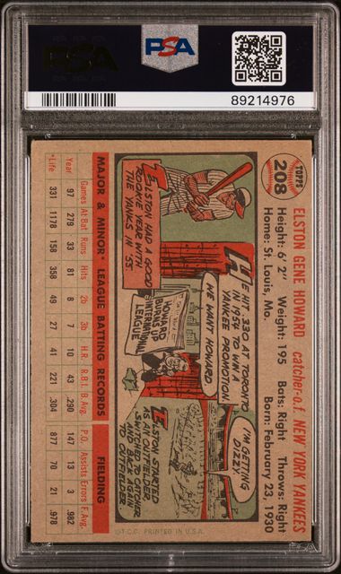 Elston Howard 1956 Topps 