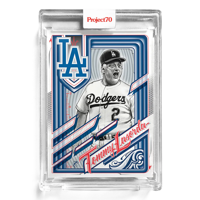 Tommy Lasorda 2021 Topps Project70 by Mister Cartoon 