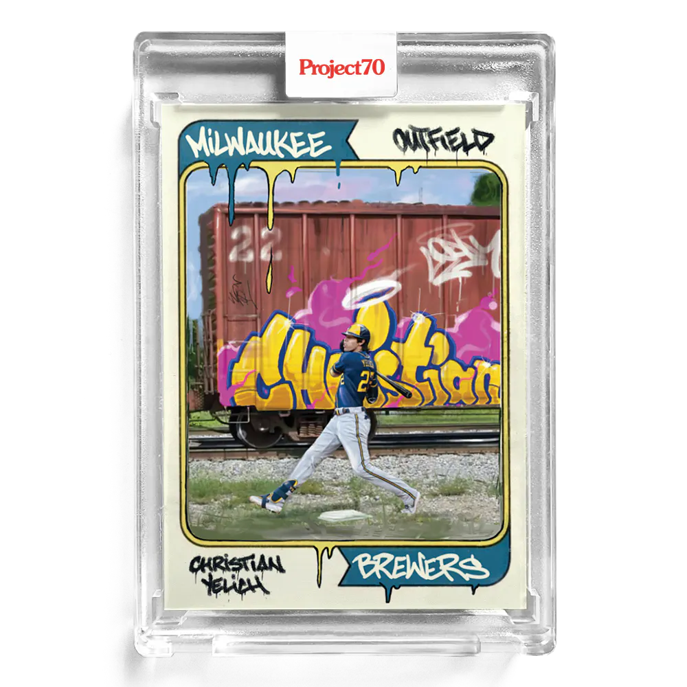 Christian Yelich 2021 Topps Project70 by CES #17 - Print Run: 3180