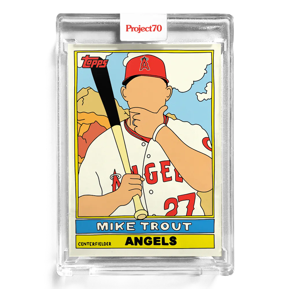 Mike Trout 2021 Topps Project70 by Fucci #27 - Print Run: 5630