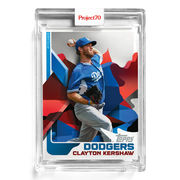 Clayton Kershaw 2021 Topps Project70 by Mikael B #37 - Print Run: 2548