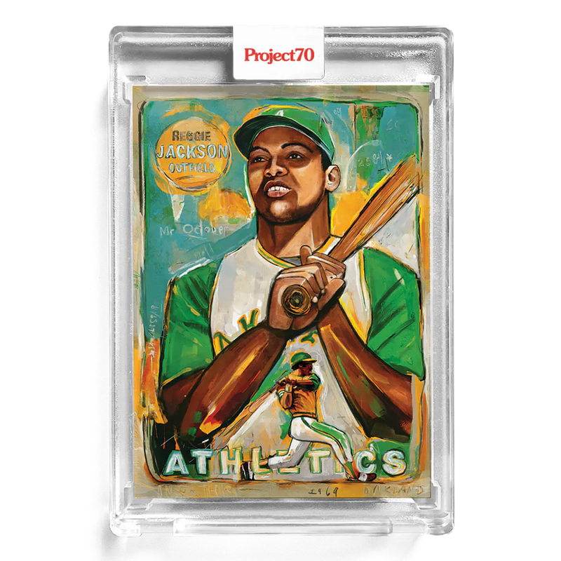 Reggie Jackson 2021 Topps Project70 by Andrew Thiele 