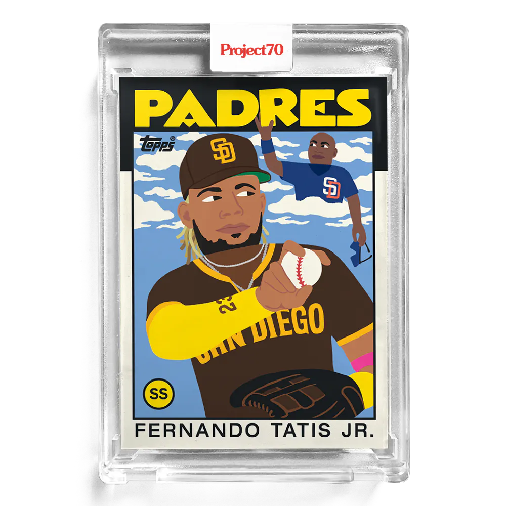 Fernando Tatis Jr. Tony Gwynn 2021 Topps Project70 by Keith Shore #61 - Print Run: 9884