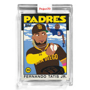 Fernando Tatis Jr. Tony Gwynn 2021 Topps Project70 by Keith Shore #61 - Print Run: 9884