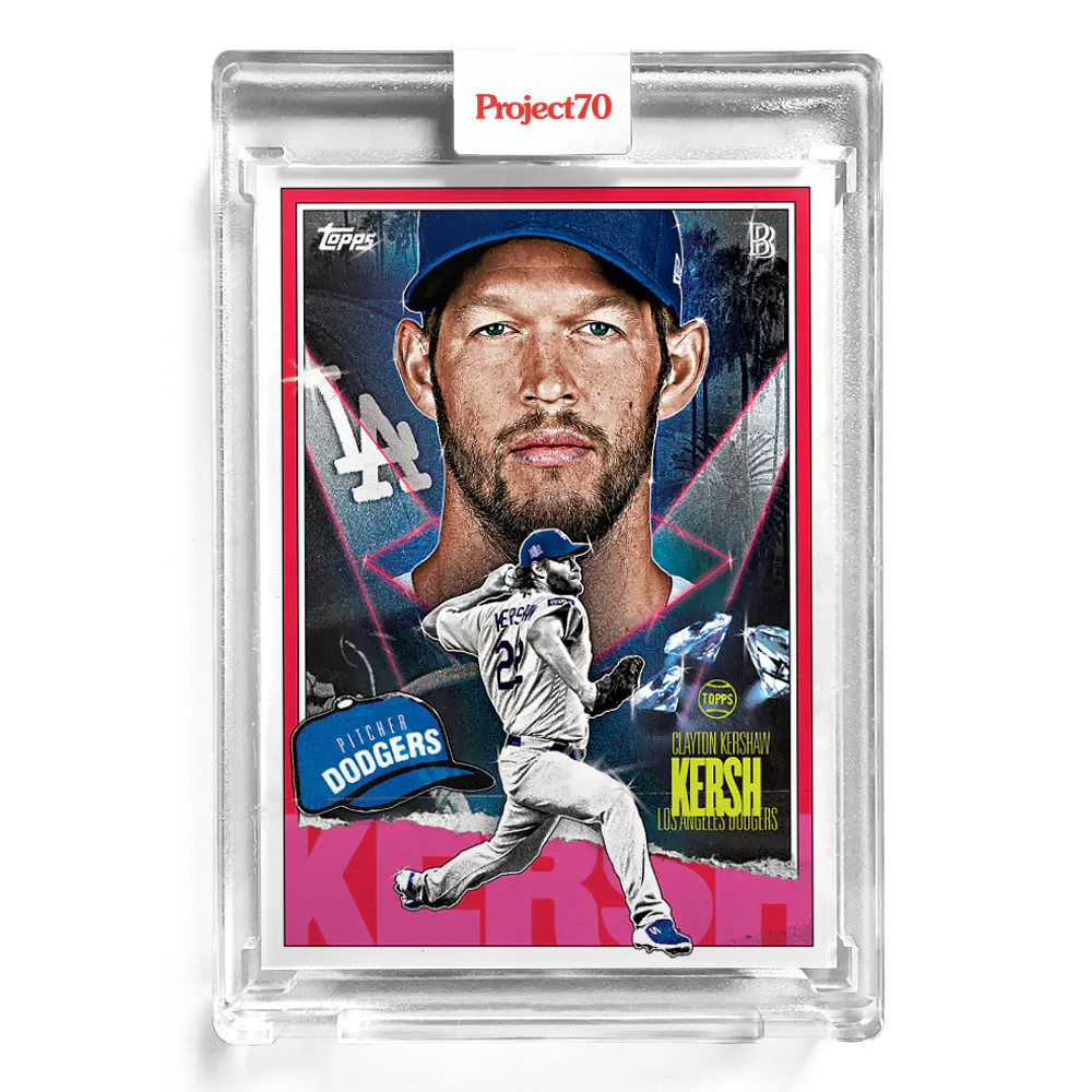 Clayton Kershaw 2021 Topps Project70 by Ben Baller #63 - Print Run: 4259
