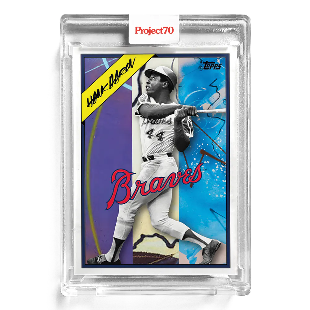 Hank Aaron 2021 Topps Project70 by Futura #66 - Print Run: 3709