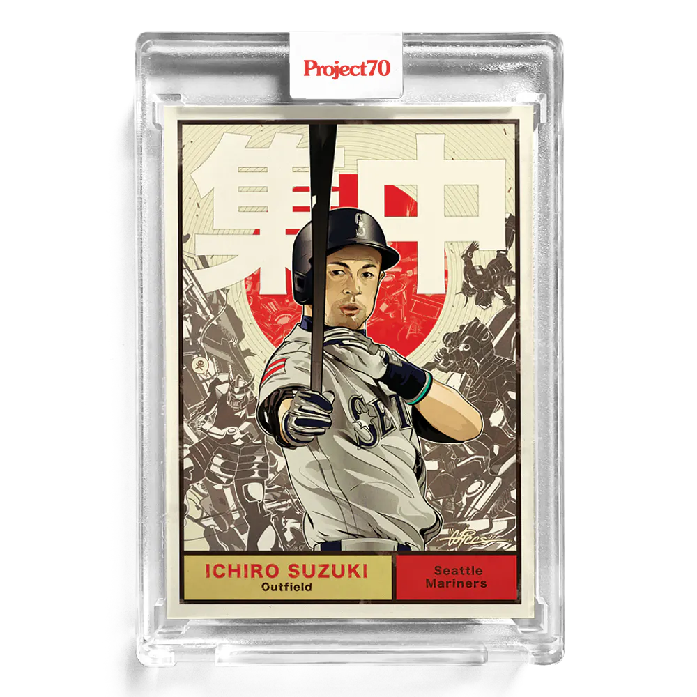Ichiro 2021 Topps Project70 by Quiccs #71 - Print Run: 5386