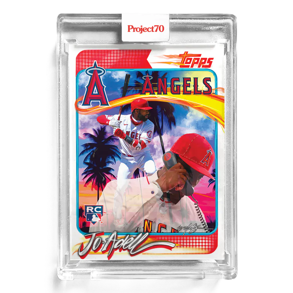Jo Adell 2021 Topps Project70 Rookie Card by King Saladeen #73 - Print Run: 2927