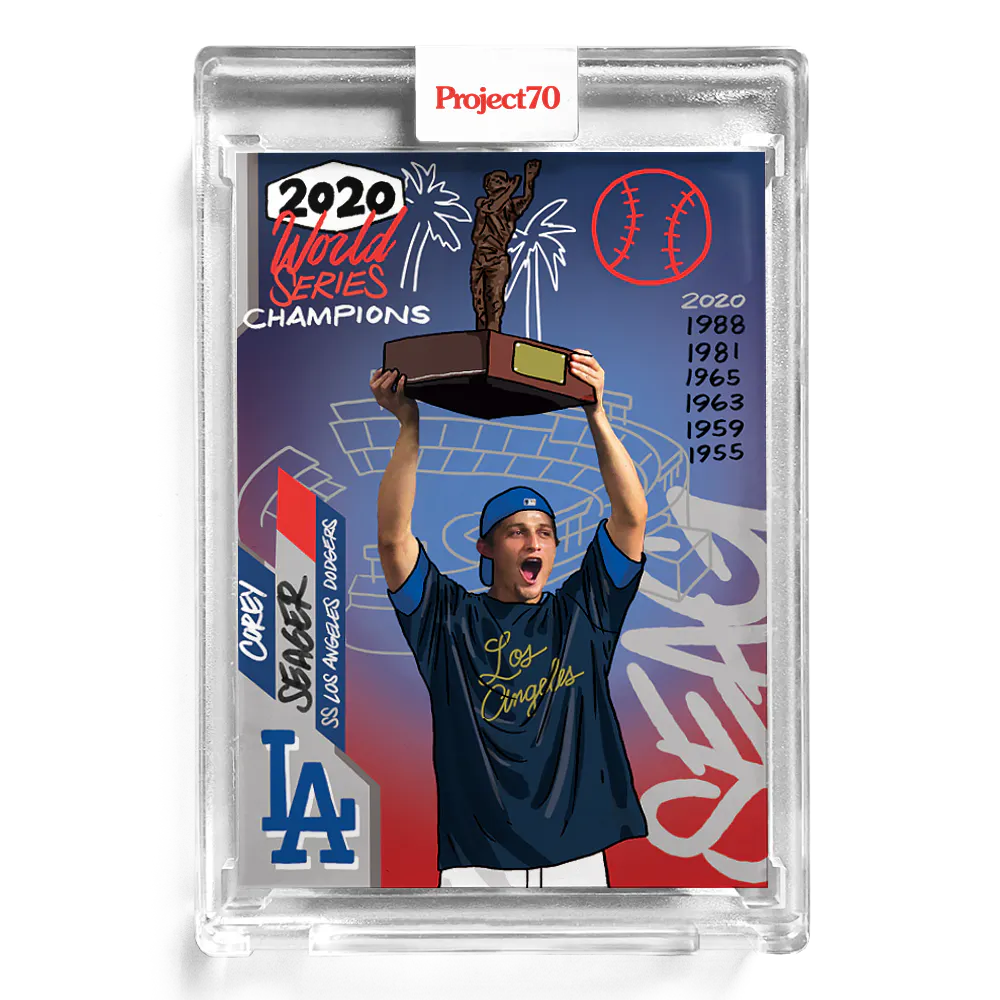 Corey Seager 2021 Topps Project70 by Sophia Chang #90 - Print Run: 2515