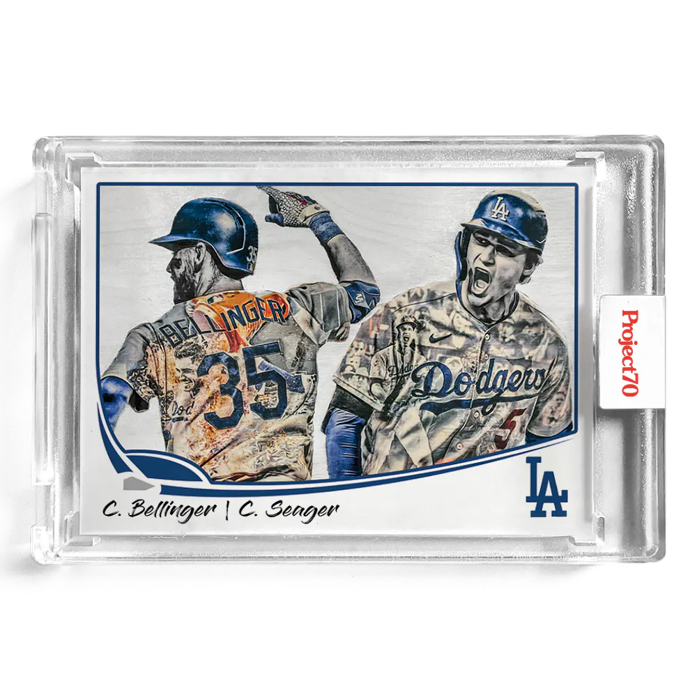 Corey Seager Cody Bellinger 2021 Topps Project70 by Lauren Taylor #104 - Print Run: 4780