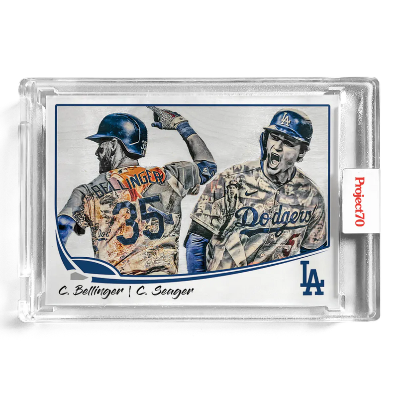 Corey Seager Cody Bellinger 2021 Topps Project70 by Lauren Taylor 