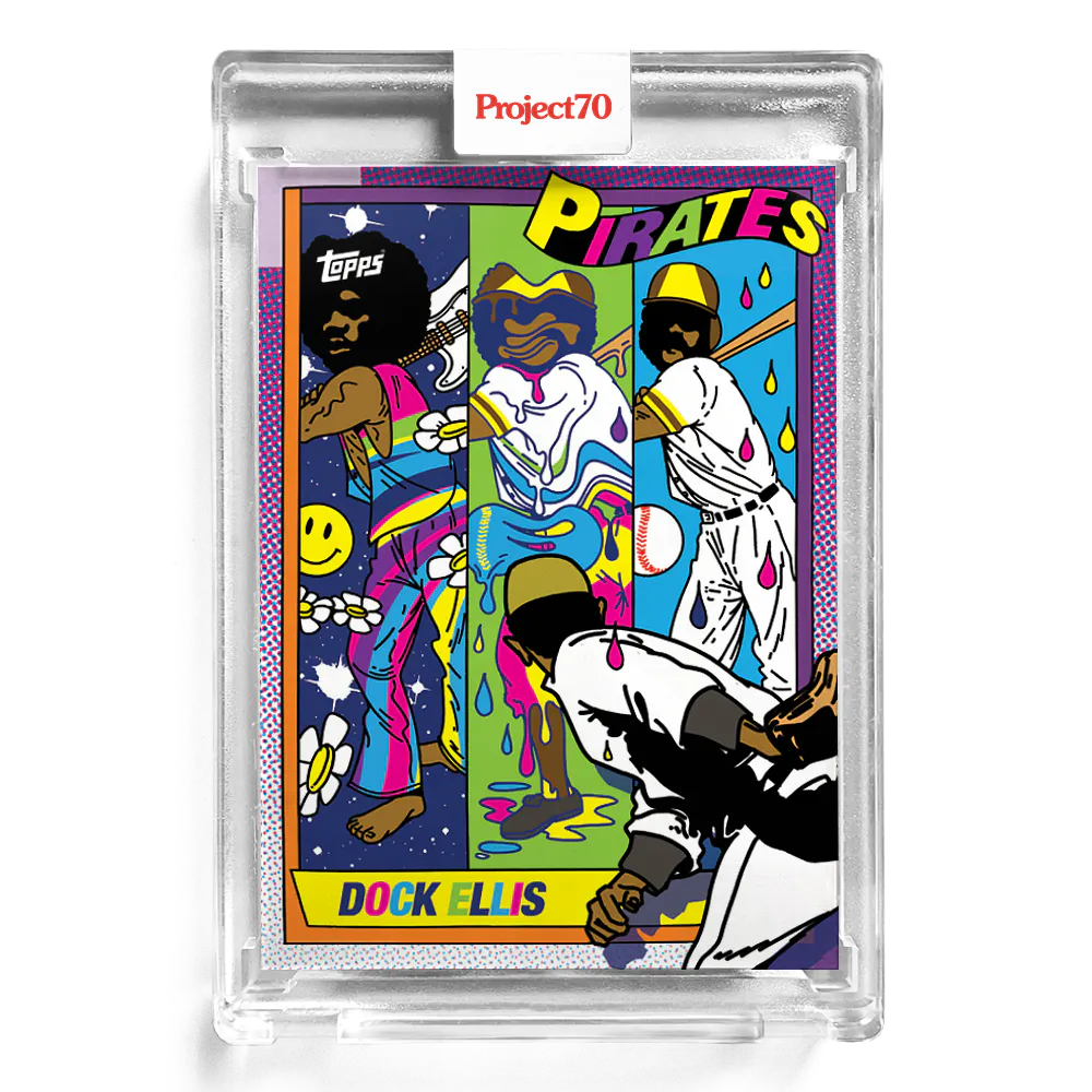 Dock Ellis 2021 Topps Project70 by Ermsy #109 - Print Run: 5505