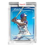Hank Aaron 2021 Topps Project70 by Naturel #112 - Print Run: 2802