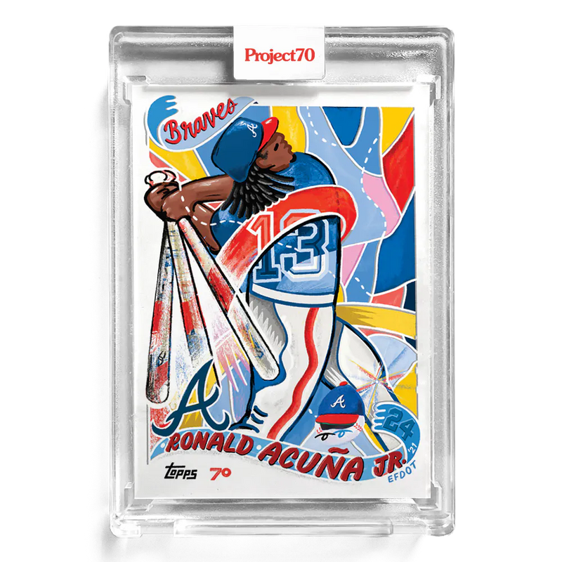 Ronald Acuna Jr. 2021 Topps Project70 by Efdot 