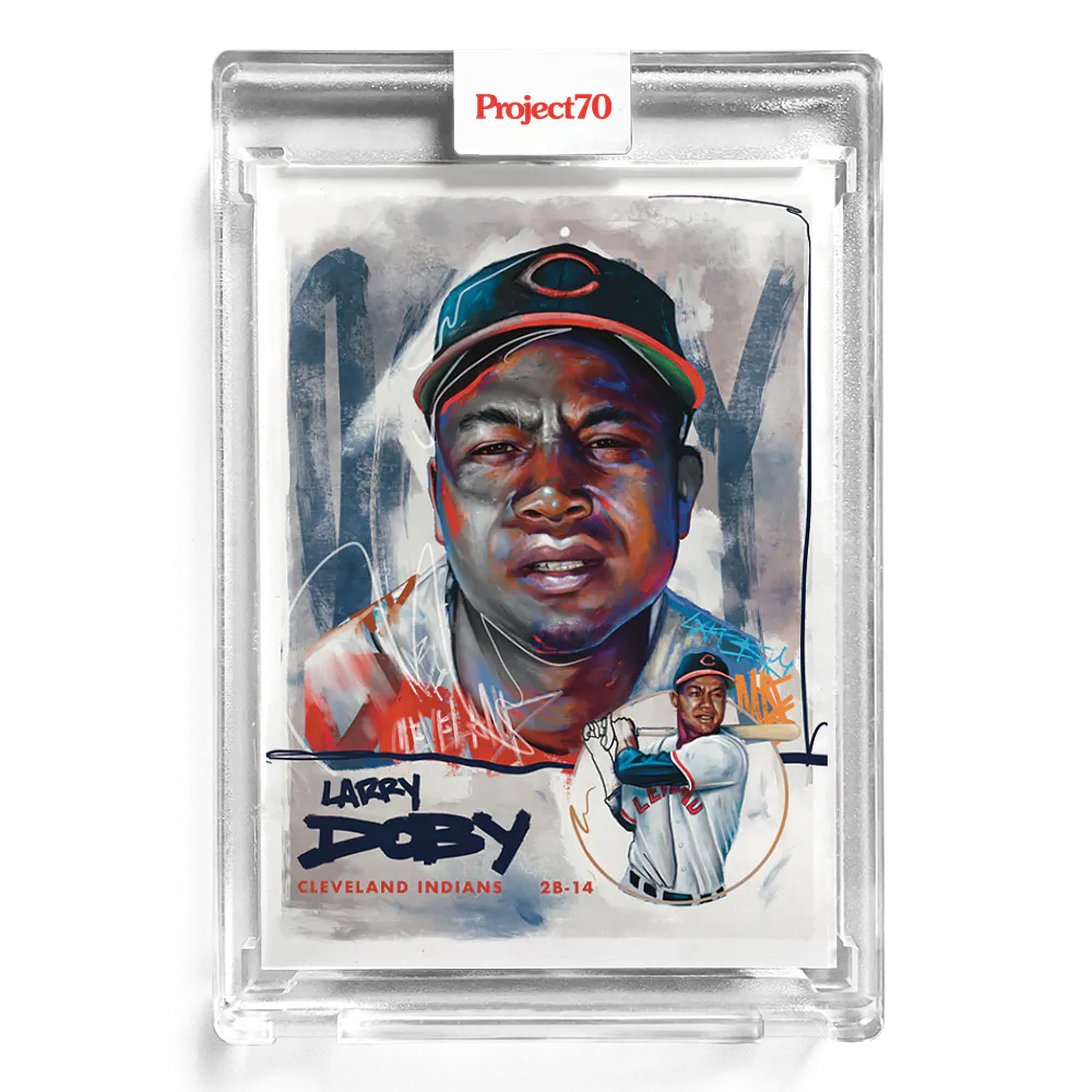 Larry Doby 2021 Topps Project70 by Chuck Styles #156 - Print Run: 1838