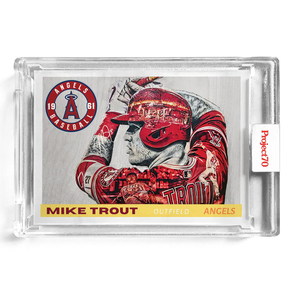 Mike Trout 2021 Topps Project70 by Lauren Taylor #159 - Print Run: 9472