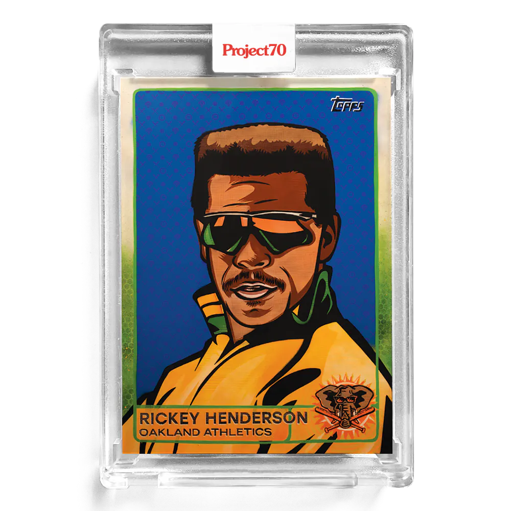 Rickey Henderson 2021 Topps Project70 by Blake Jamieson #165 - Print Run: 1690
