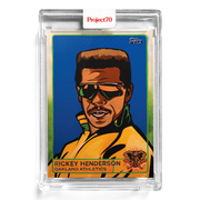 Rickey Henderson 2021 Topps Project70 by Blake Jamieson #165 - Print Run: 1690