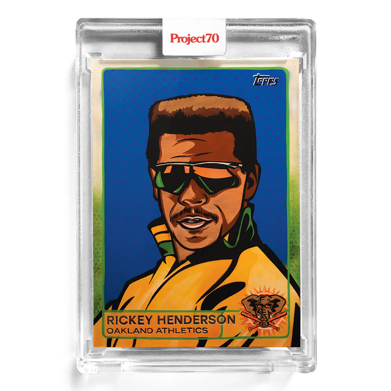 Rickey Henderson 2021 Topps Project70 by Blake Jamieson 