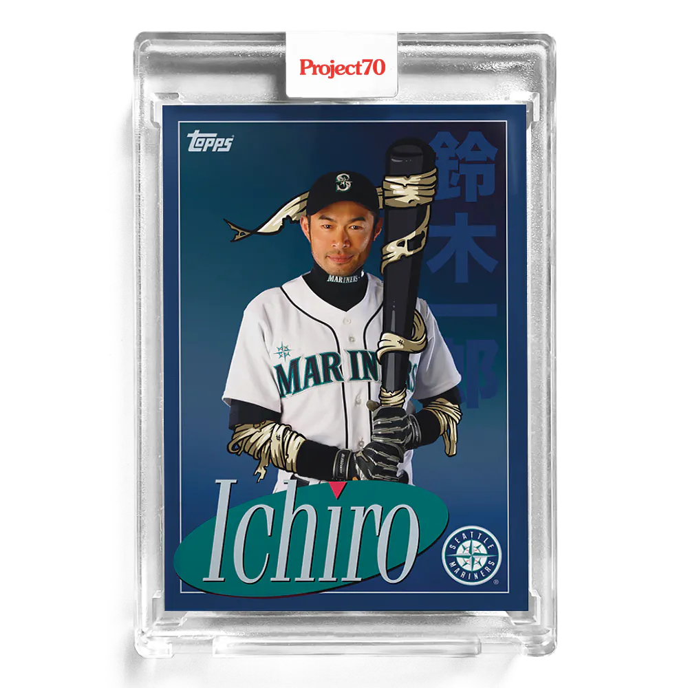 Ichiro 2021 Topps Project70 by Blue the Great #166 - Print Run: 1541