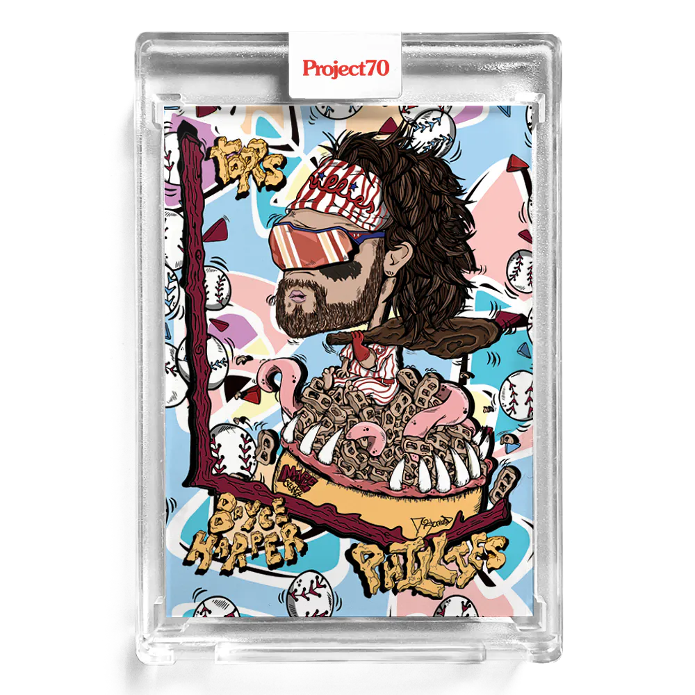 Bryce Harper 2021 Topps Project70 by Distortedd #167 - Print Run: 2190