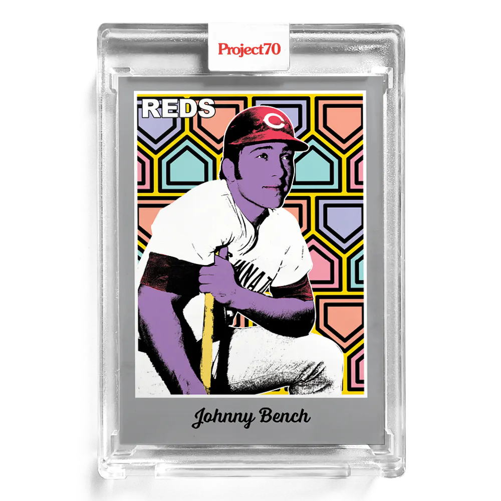 Johnny Bench 2021 Topps Project70 by Ron English #180 - Print Run: 1170