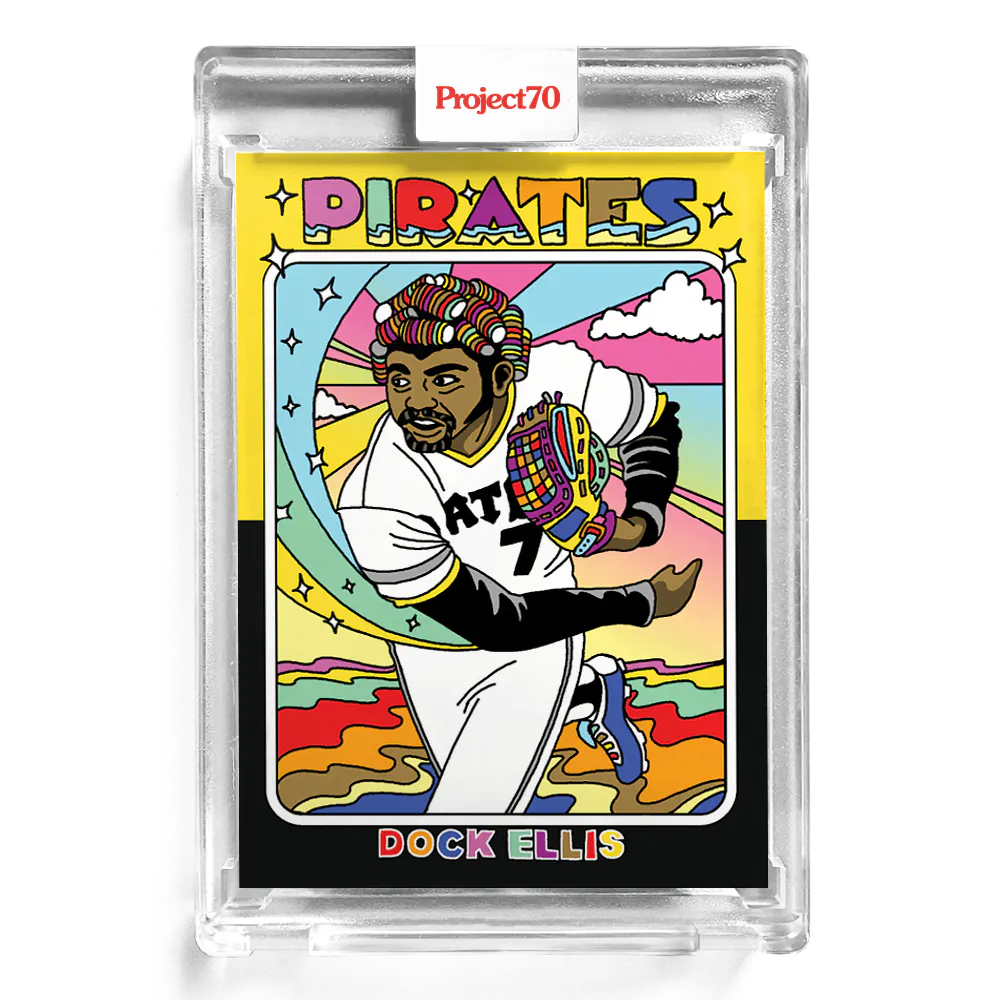 Dock Ellis 2021 Topps Project70 by Chinatown Market #184 - Print Run: 1503