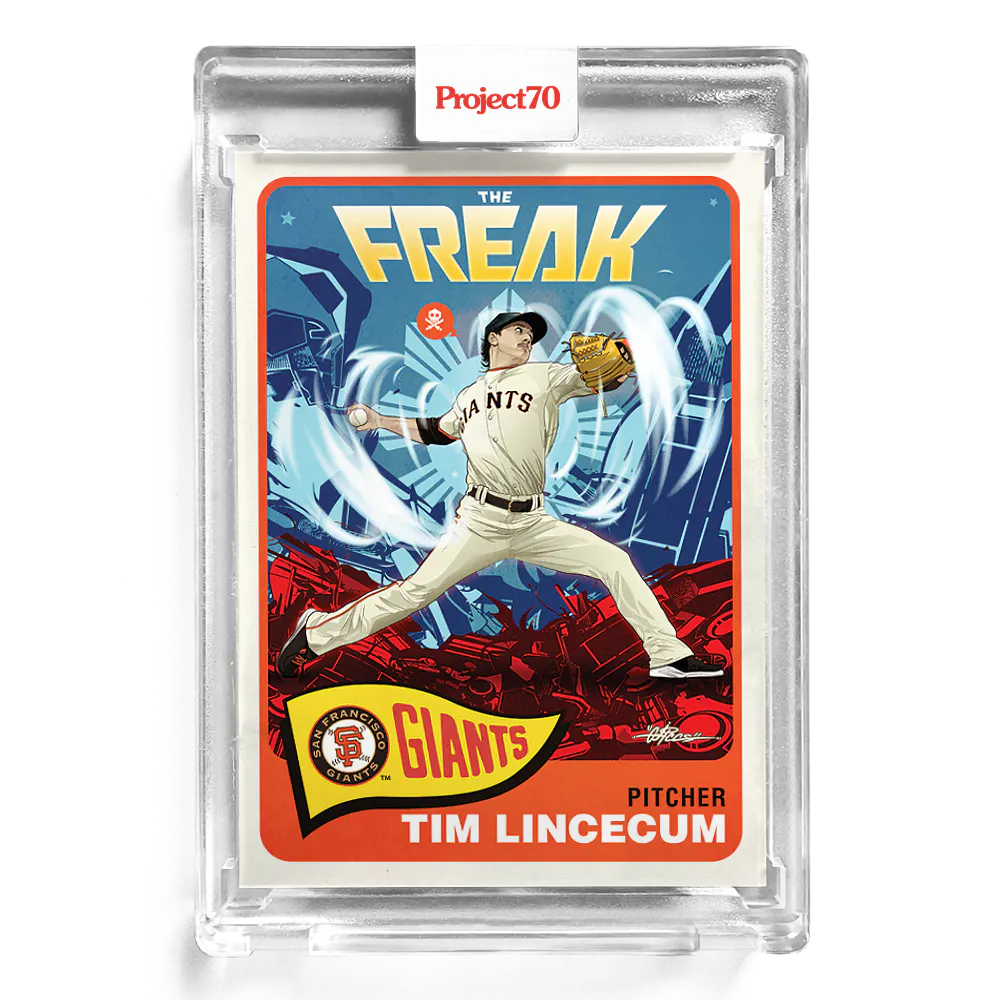 Tim Lincecum 2021 Topps Project70 by Quiccs #191 - Print Run: 1951